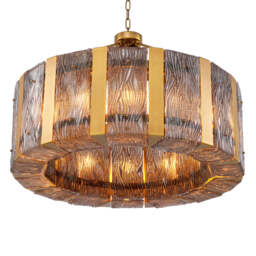 Eichholtz Elysian Chandalier Antique Brass And Smoked Glass - Chandalier Elysian - thumbnail 3