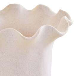 Sonata Large Cream Fluted Vase - DISC Sonata Large Cream Fluted Vase - thumbnail 2