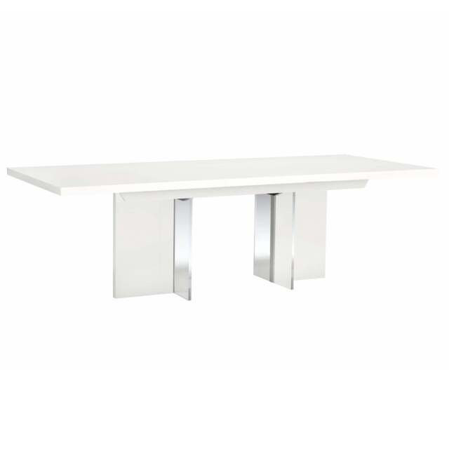 imperia Dining Table - Dining Table 160/210 x 95 cm White High Gloss - image 1