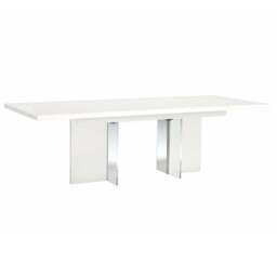 imperia Dining Table - Dining Table 160/210 x 95 cm White High Gloss