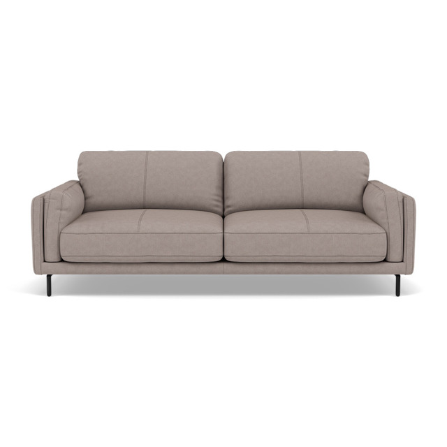 Morris 3 Seater Small Sofa - 2.5 Seater Sofa Compact Fabric - BFA-BLJ-22 DOVE GREY - image 1