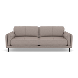 Morris 3 Seater Small Sofa - 2.5 Seater Sofa Compact Fabric - BFA-BLJ-22 DOVE GREY - thumbnail 1