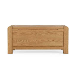 Solvi Blanket Box - Blanket Box Solid Oak / Oak Veneer - thumbnail 1