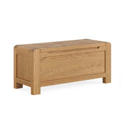 Solvi Blanket Box - Blanket Box Solid Oak / Oak Veneer - thumbnail 2