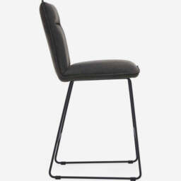 Floki Bar Stool - Bar Stool Grey Suede - thumbnail 5