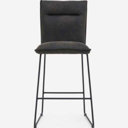Floki Bar Stool - Bar Stool Grey Suede - thumbnail 4