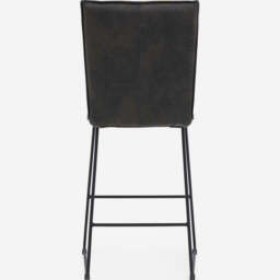Floki Bar Stool - Bar Stool Grey Suede - thumbnail 7