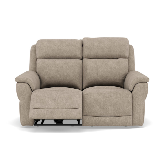 Juno 2 Seater Recliner Sofa - 2 Seater Power Recliner Sofa with USB F8 - Power Recliner with USB - Darwin Mink 50366 - image 1