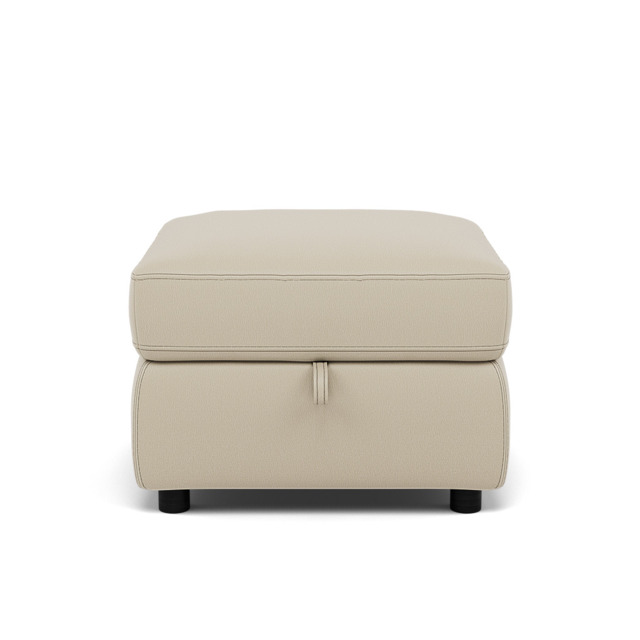 Tranquil Storage Footstool - Storage Foostool Cat BX - BXS-041E SILVER GREY - image 1