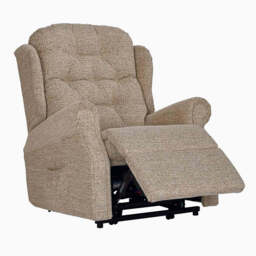 Woburn Standard Recliner Armchair - Standard Manual Recliner Leather - Manual Recliner - Ascot Tuscan - thumbnail 3