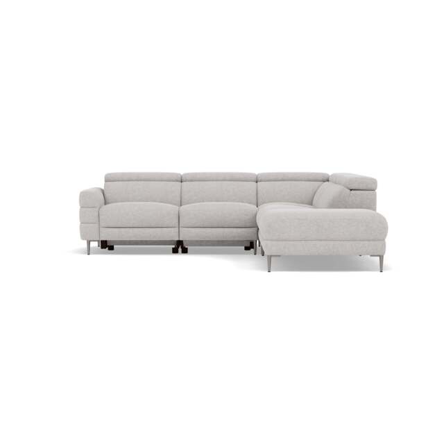 Hoy Corner Sofa - Combination 1 - Left Hand Facing Sofa Corner Group Fabric - Left Hand Facing - KB-1280-UK Darwin Silver - image 1
