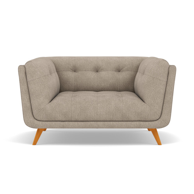 Siena Loveseat - 1.5 Seater Sofa F8 - Darwin Mink 50366 - image 1