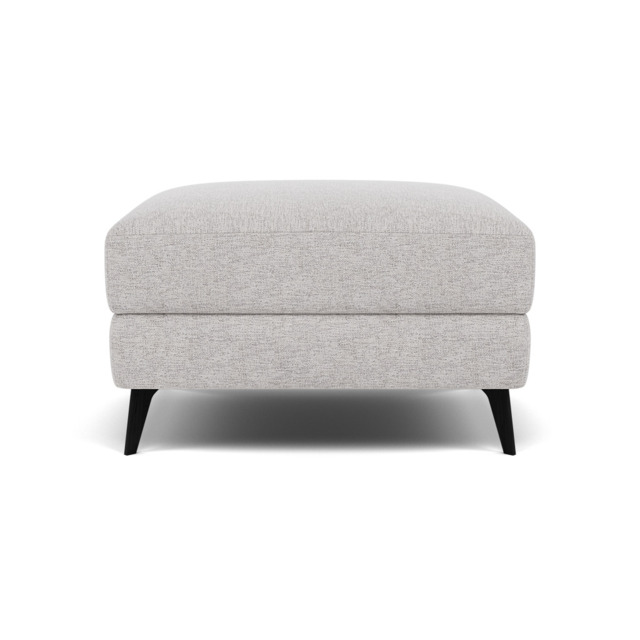 Sparta Footstool - Ottoman Fabric - KB-1280-UK Darwin Silver - image 1