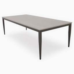 Phase Rectangular Coffee Table - Rectangular Coffee Table Latte Tones (Buwen) Matt Ceramic / Warm Brown Metal Frame - thumbnail 7