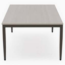 Phase Rectangular Coffee Table - Rectangular Coffee Table Latte Tones (Buwen) Matt Ceramic / Warm Brown Metal Frame - thumbnail 4