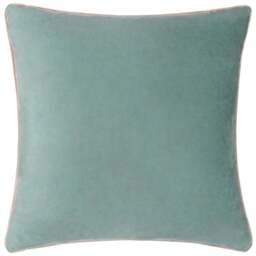 Meridian Green And Pink Square Cushion - Meridian 45CM Cushion Mineral & Blush - thumbnail 3