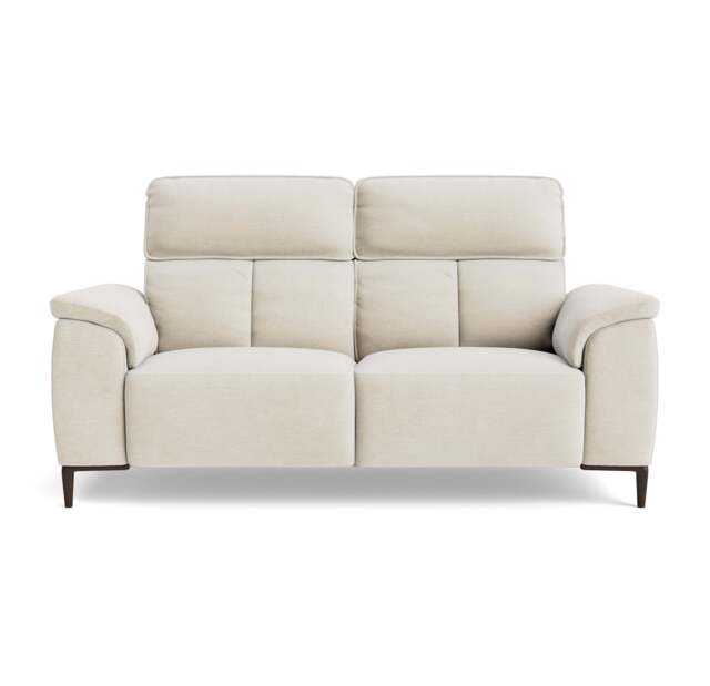 Loma Small 3 Seater Sofa - 2.5 Seater Sofa Compact Fabric - FAB-NTS - 01 CREAM - image 1