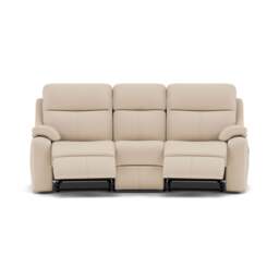 G Plan Kingsbury 3 Seater Curved Recliner Sofa - 3 Seater Power Recliner Curved Sofa Double with USB Grade L - Power Recliner with USB - L843 Cambridge Stone