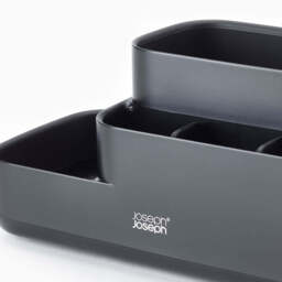 Joseph Joseph Bathroom Black Caddy - EasyStore Bathroom Caddy Matt Black - thumbnail 3