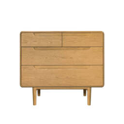 G Plan Winchester 4 Drawer Chest - 4 Drawer Chest Light Oak - thumbnail 1