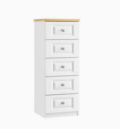 Sorrento 5 Drawer Narrow Cabinet - 5 Drawer Narrow Chest - thumbnail 1