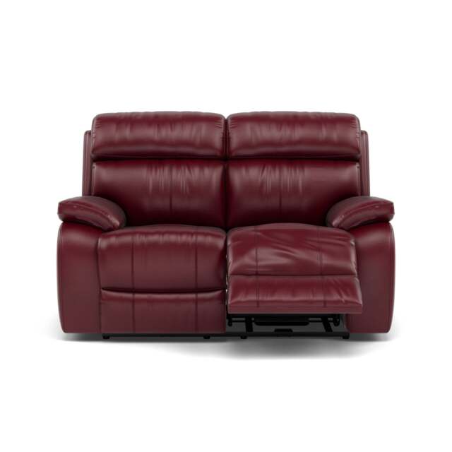 Galaxy 2 Seater Recliner Sofa - 2 Seater 2 Power Recliners Cat 20S - Power Recliner with USB - BVS-035C DEEP RED - image 1