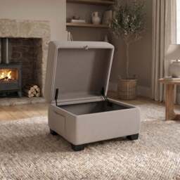 Orkney Storage Footstool - Storage footstool Fabric - BFA-BLJ-2047 LAKE GREEN - thumbnail 2