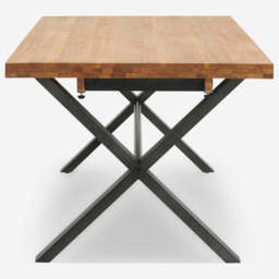 Bourton Oak Large Dining Table - Large Dining Table Oak / Veneer - thumbnail 8