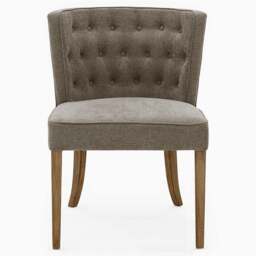 Dakota Button Back Dining Chair - Button Back Chair Grey - thumbnail 1