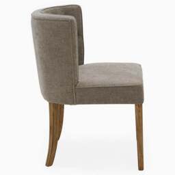 Dakota Button Back Dining Chair - Button Back Chair Grey - thumbnail 4