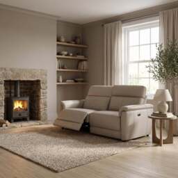 Orkney 3 Seater Recliner Sofa - 2.5 Seater Sofa with 2 Power Recliners Cat 20S - Power Recliner with USB - BXS-156E FROST - thumbnail 2