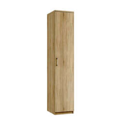 Modena Wardrobe - Single Tall Robe - Bardolino Oak