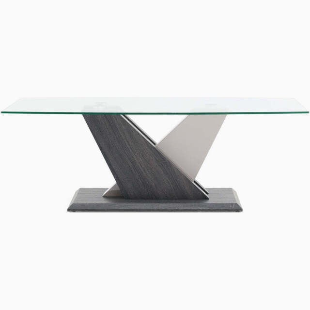 Zenith Coffee Table - Coffee Table Champagne High Gloss / Dark Grey - image 1