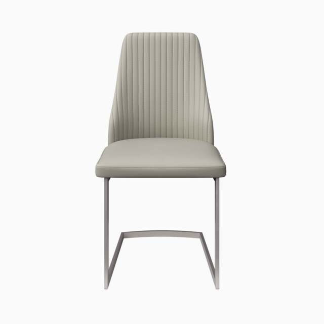 Celestia Dining Chair Champagne - Dining Chair Champagne Leather Look - image 1