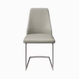 Celestia Dining Chair Champagne - Dining Chair Champagne Leather Look - thumbnail 1