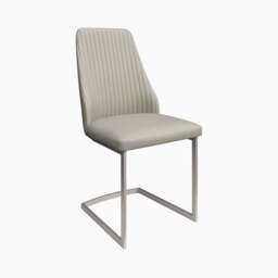 Celestia Dining Chair Champagne - Dining Chair Champagne Leather Look - thumbnail 2