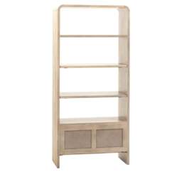 Colonna Open Display Unit - Open Display Unit Natural Mango Wood / Brass - thumbnail 7