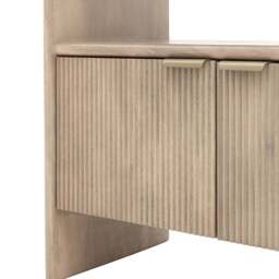 Colonna Open Display Unit - Open Display Unit Natural Mango Wood / Brass - thumbnail 8