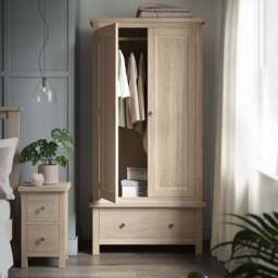 Elmstead Oak Gents Wardrobe - Gents Wardrobe Oak - thumbnail 2