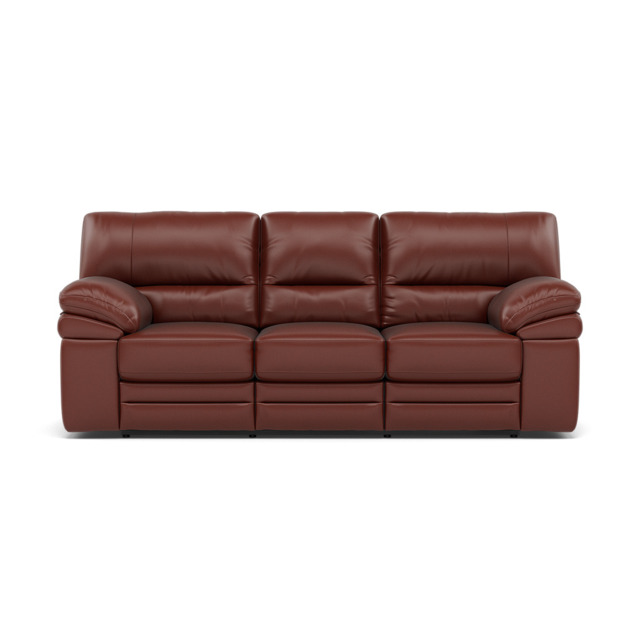 Gino 3 Seater Recliner Sofa - 3 Seater Manual Recliner Sofa Cat 60 - Manual Recliner - Cat-60/07 Montana Butterscotch - image 1