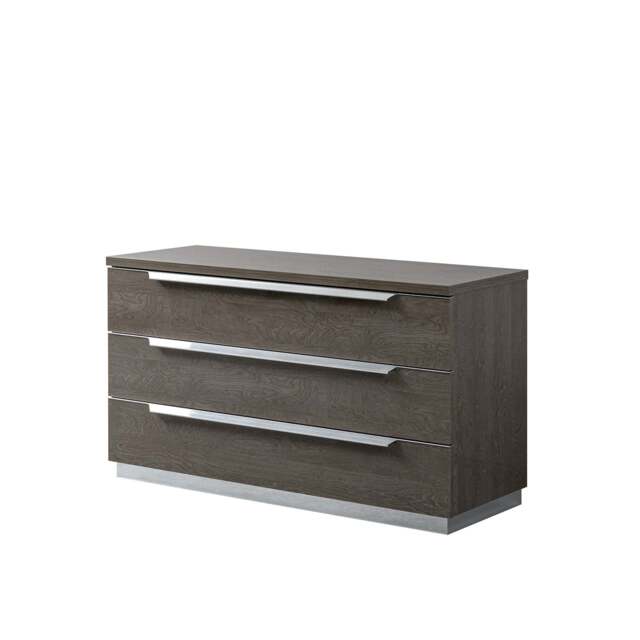 Kroma 3 Chest of Drawers - 3 Drawer Single Dresser Silver Birch - Silver Birch - image 1
