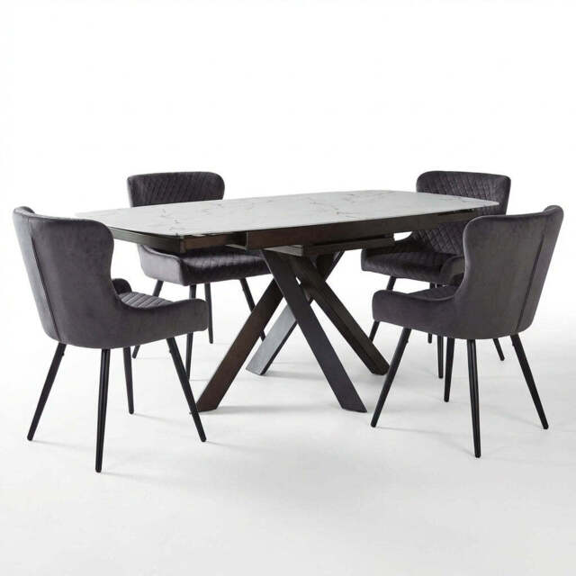 Avalon Motion Dining Table & 4 Chairs Set - image 1
