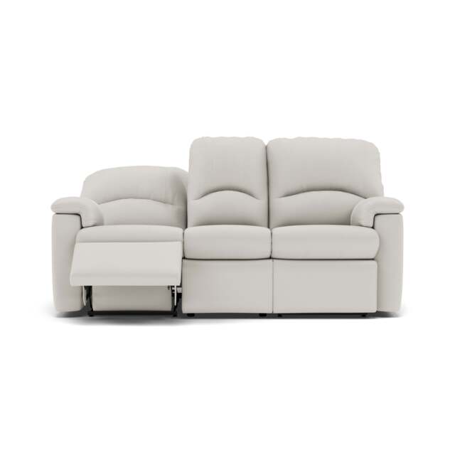 G Plan Chloe 3 Seater Recliner Sofa - 3 Seater Power Recliner Sofa (Left) Grade L - Left Hand Recliner - L840 Cambridge Chalk - image 1