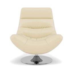 Batista Swivel Armchair - Swivel Armchair Cat 60 - Cat-60/02 Montana Cool Cream - thumbnail 1