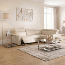 Nicoletti Rossini Corner Sofa - Corner Group with Power Recliner & Headrest CB - Right Hand Facing - Power with Power Headrest & USB - Torello PS Chocol -S 91 - thumbnail 2
