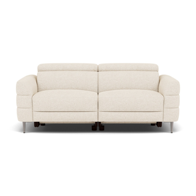 Hoy 3 Seater Sofa - 3 Str Static W/Manual Headrest Fabric - KB-1285-UK Darwin Ivory - image 1