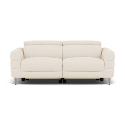 Hoy 3 Seater Sofa - 3 Str Static W/Manual Headrest Fabric - KB-1285-UK Darwin Ivory - thumbnail 1