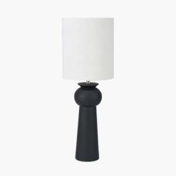 Sloane Black Contemporary Ceramic Table Lamp - Sloane Black Contemporary Ceramic Table Lamp - thumbnail 3