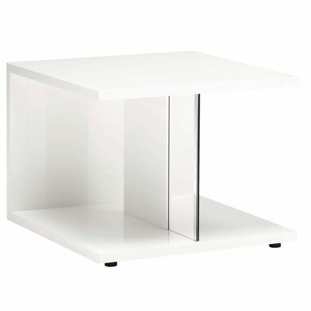 Imperia Round Coffee Table - Occasional Table 70 x 70 cm White High Gloss - image 1