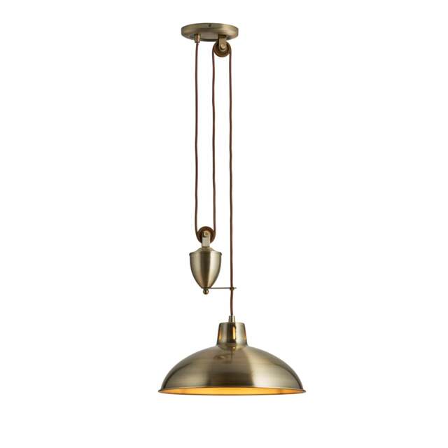 Polka Antique Brass Pendant Light - DHD Polka Pendant Light Antique Brass - image 1
